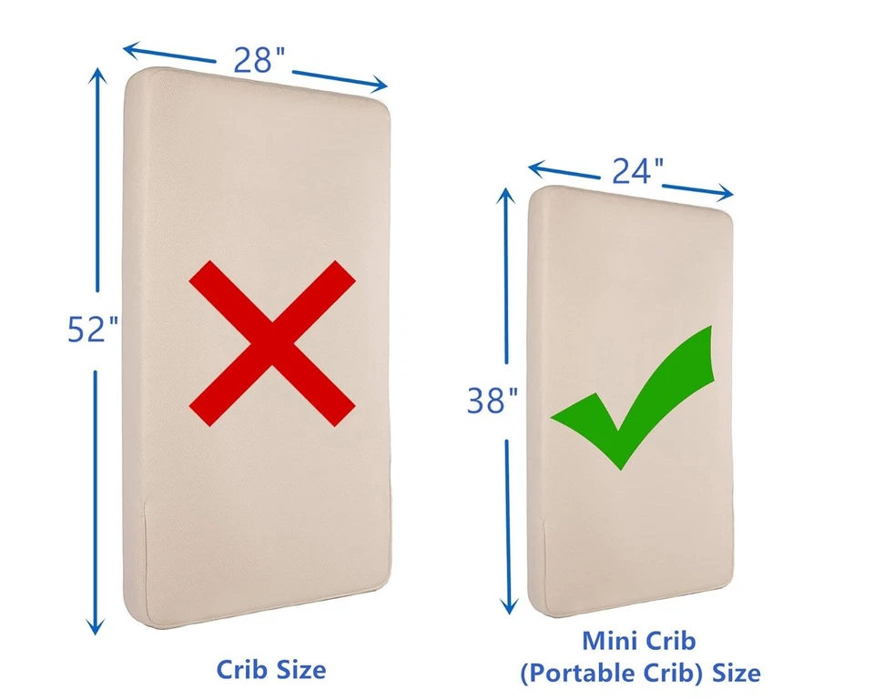 Ультрамягкая однослойная юбка для мини-кроватки American Baby Company, белая  - Изображение 4 из 4