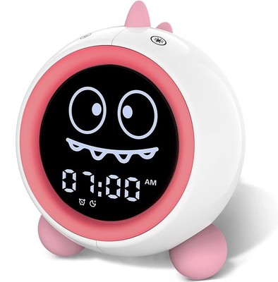 Kinder Wecker Kleinkind Schlaf Training Uhr Nachtlicht Sound UVP 40£