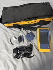 Fluke Networks LIQ-100 Network Cable Tester + Accessories **BAG ZIPPER BROKEN**