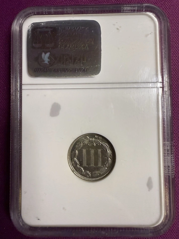 1883 3 Cents US - ANA PF 66 CAMEO - B49468 - Image 2 of 2