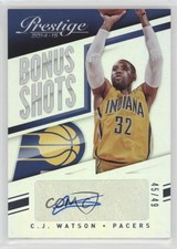2014-15 Panini Prestige Bonus Shots Auto Premium /49 CJ Watson #55 Auto