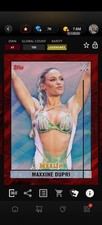 Topps WWE SLAM *DIGITAL* - Merlin Red Wave Base - Maxxine Dupri 150CC