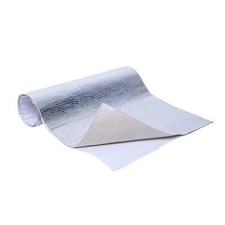Aluminized Heat Shield Thermal Barrier Adhesive Backed Heat Sleeve (10'' X)