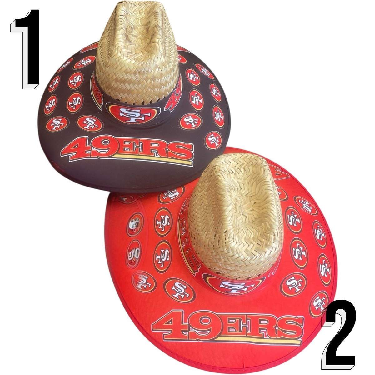 San Francisco 49ers Straw Hat NFL San Francisco 49ers Unisex