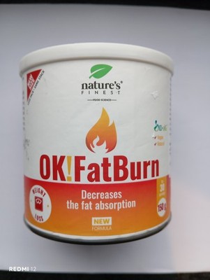 Nature's Finest OK!FatBurn Carb Blocker Pulver Gewichtsverlust Support 2x150g