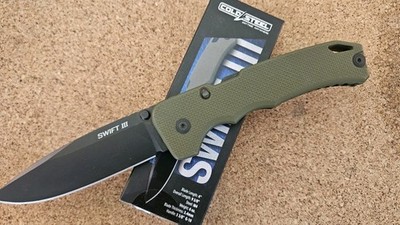 Cold Steel Swift III Atlas Lock, M4 Steel Pocket Knife, G10 OD 3 #CS-FL-40AT