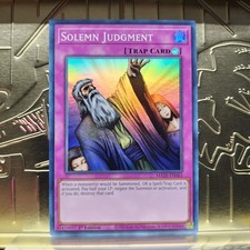 Yu-Gi-Oh Maze of Memories Solemn Judgment 2023 MAZE-EN063 Super Rare 1st Ed NM