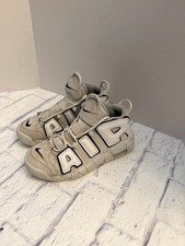 Nike Air More Uptempo GS Photon Dust Silver Casual Shoes FD0022-001 Size 5.5 Y