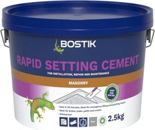 Bostik Rapid Setting Cement 2.5kg - Fast-Setting - Ready Mixed Cement, Just Add
