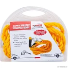 4M Heavy Duty 1800Kg Car Tow Cable Emergency Trailer Pull Rope Strap + 2 Hooks