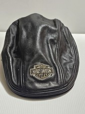 Harley Davidson Cap With Front And Back Embroidering And Side Zipper XL Leather