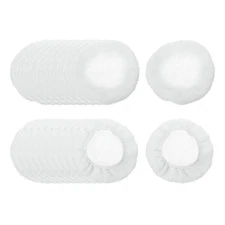 10pcs 9"-10" Car Polisher Bonnet Buffing Pad Lamb's Wool, White