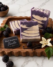 Black Raspberry Vanilla Goatmilk Soap