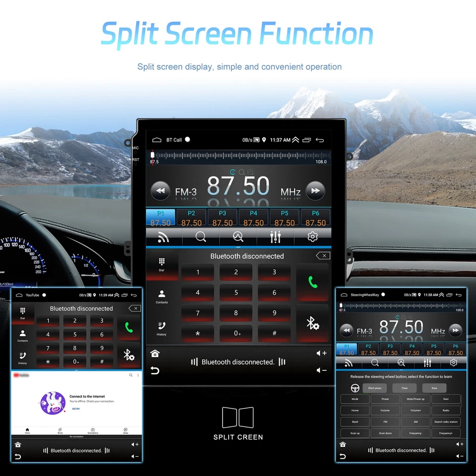 64GB Android 15 Carplay Autoradio GPS für Renault Megane IV KOLEOS II 15-22 +KAM - Bild 4 von 4