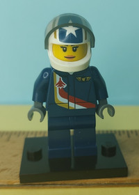 LEGO Minifigure City Female Jet Aviator Pilot cty0841 air052 60103 Airport Air