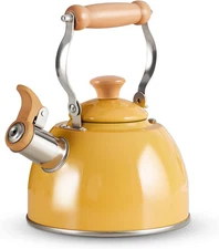 ROCKURWOK Tea Kettle, Tea Pot with Cool Touch Ergonomic Handle, Teapot Food Grad