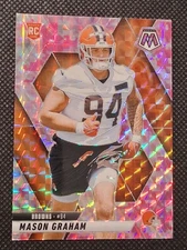 Mason Graham 2025 Panini Mosaic Pink Camo Rookie Football Card