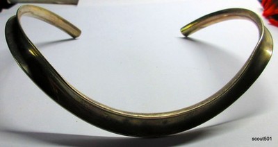 VTG MCM Palle Bisgaard P. BIS Danish Sterling Silver 36G Collar Necklace Denmark