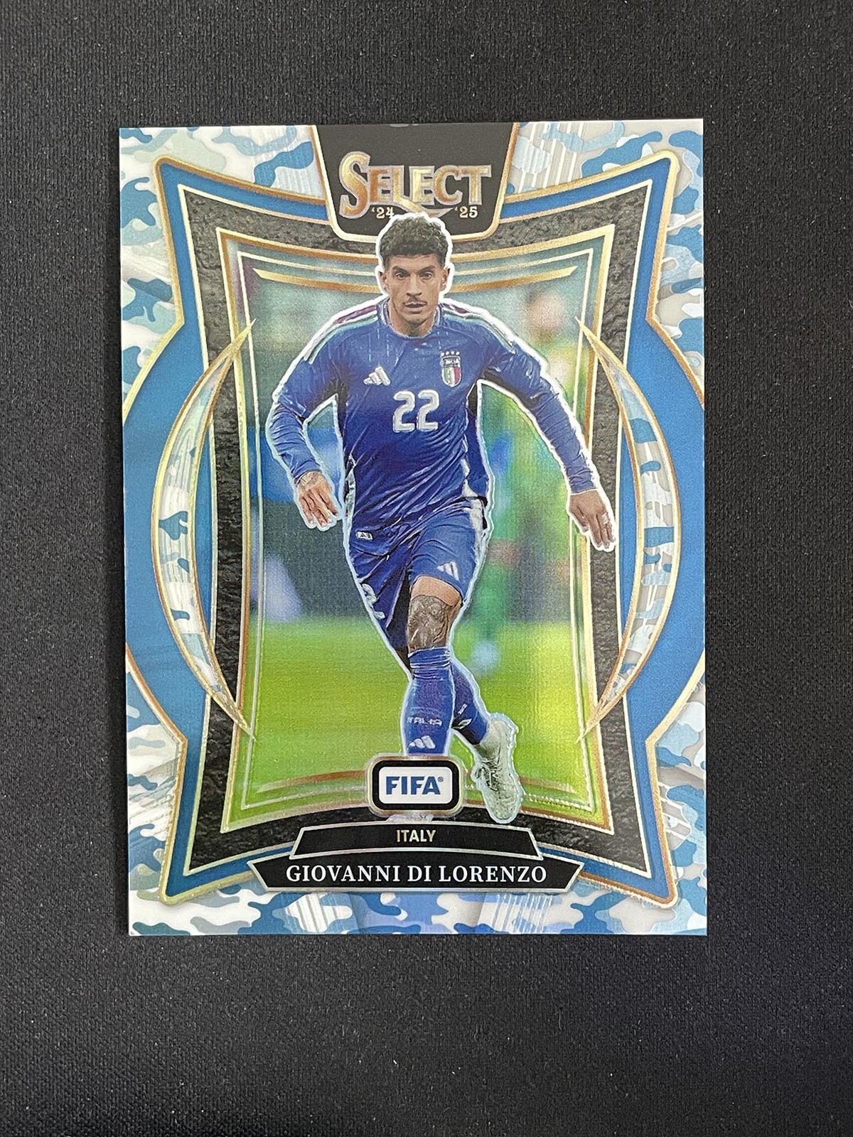 Giovanni Di Lorenzo 2024-25 Panini Select FIFA Terrace Winter Camo Prizm 05/30