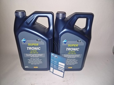 10 Liter (=2x5L) Aral SuperTronic LL IV FE 0W-20 Motoröl VW 50800  50900