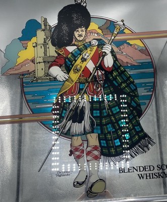 Vintage 24x16 Original Advertising Dewars White Label Whisky Mirror Bar Pub Sign