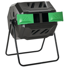 Garden Compost Bin Dual Tumbler Rotating Outd...