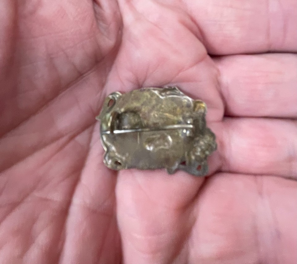 1906 French Grand Prix ladies brooch pin chain drive race car !! eBay