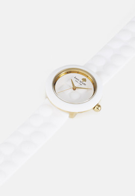 Kate Spade Mini Park Row Weiße Silikon Armbanduhr KSW1829