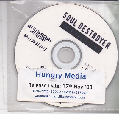 Soul Destroyer-Soul Destroyer Ptromo cd single