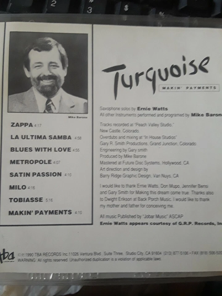 Turquiose Makin payments [CD, 2014) Foto 2 de 2