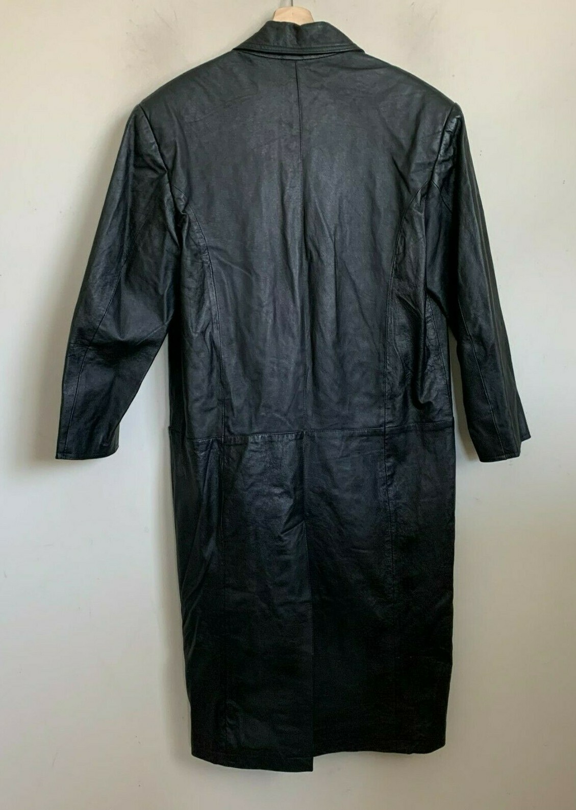 GIII Global Identity Coat Black Leather Double Breas… Gem