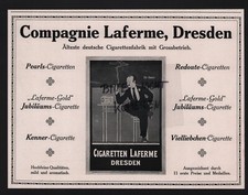 DRESDEN, Werbung 1913, Compagnie Laferme Zigaretten-Fabrik