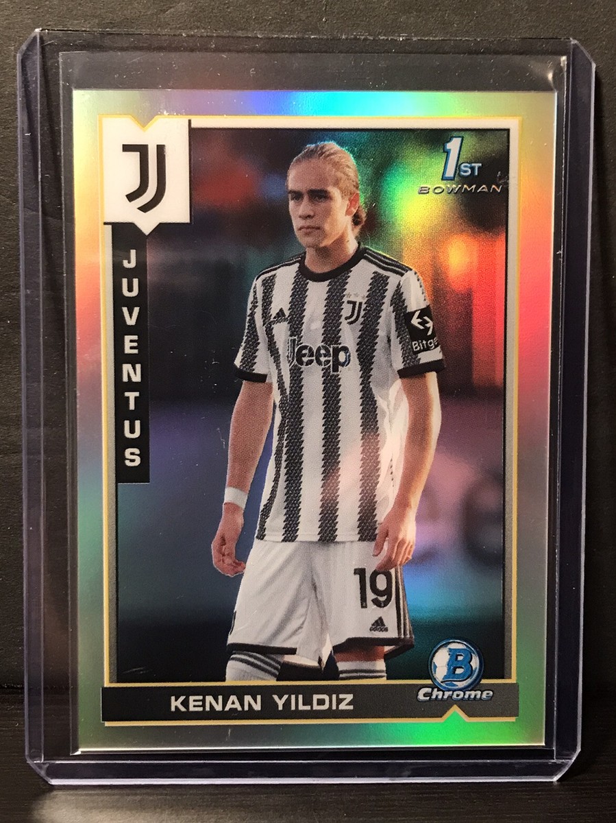 TOPPS 1ST BOWMAN CHROME KENAN YILDIZ REFRACTOR RC JUVENTUS TOPPS 1ST BOWMAN CHROME KENAN YILDIZ REFRACTOR RC JUVENTUS