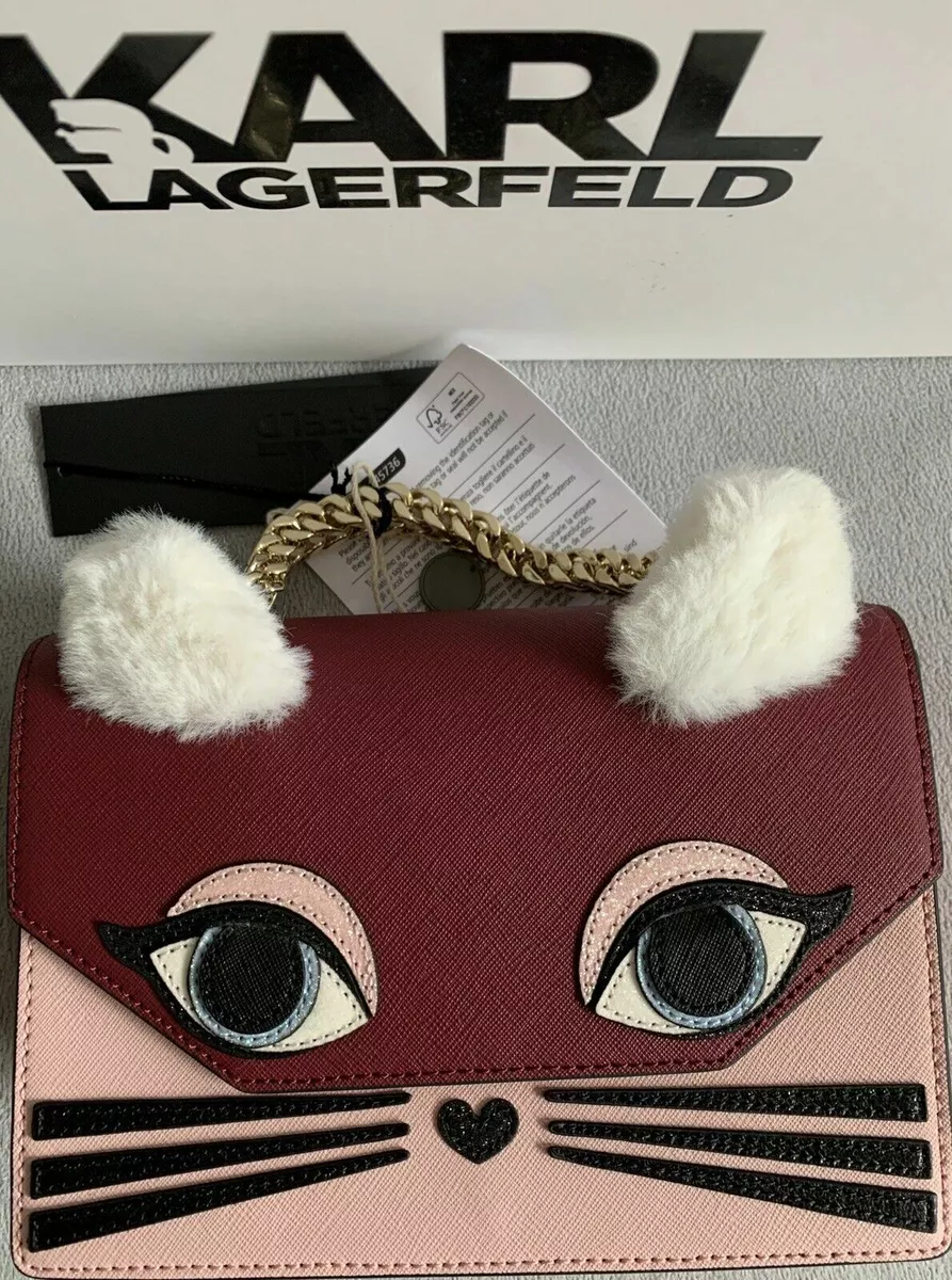 Karl Lagerfeld Shoulder Clutch Pussycat Paris LTD EDT rare New IN box