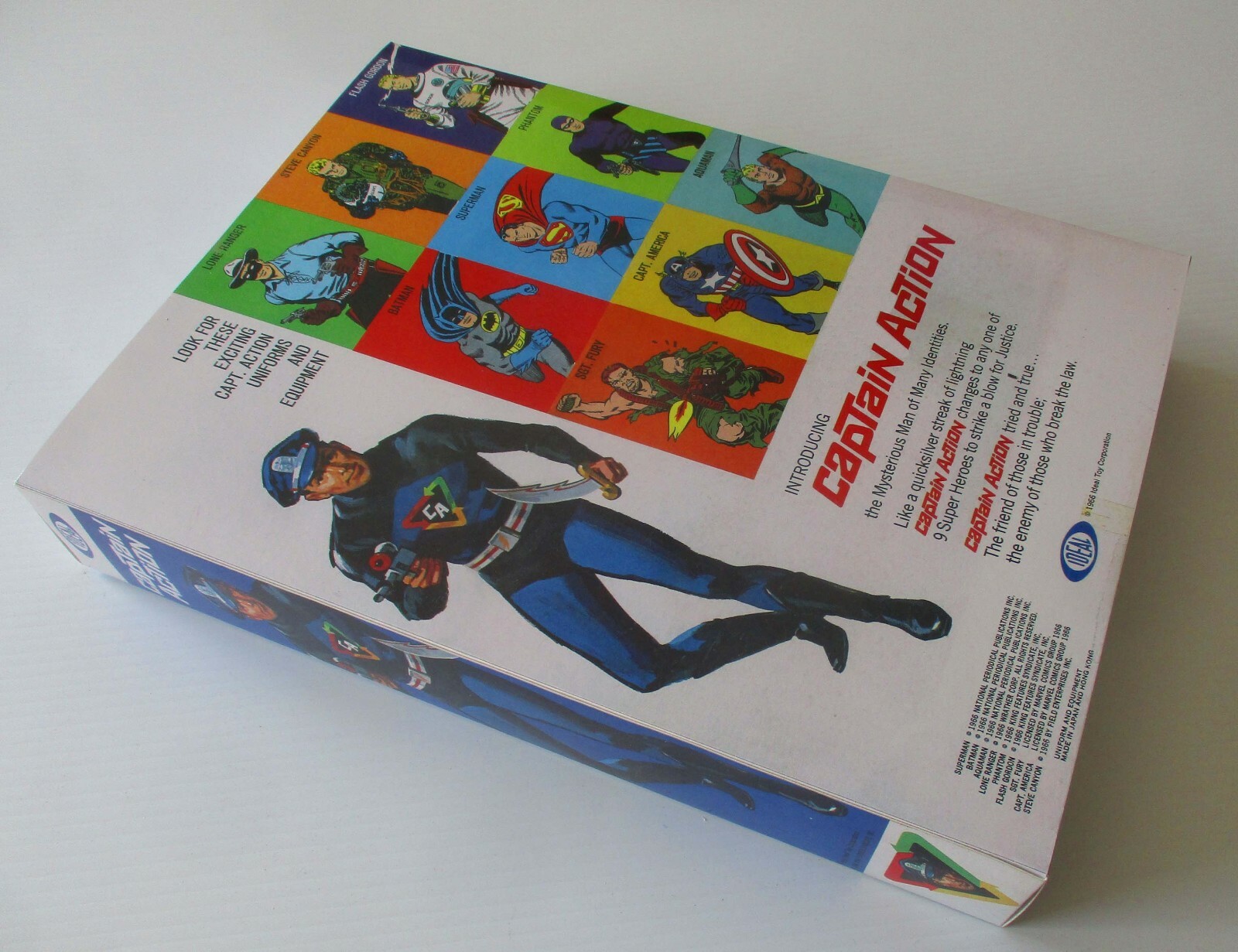 Captain Action Phantom  empty window box 1966 type unassembled 