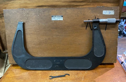 Lovely Very Rare Vintage Shardlow Micrometer 8"-9" Made In England SU280