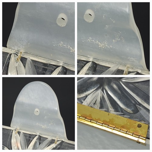 Borsetta scatola botte lucite stile intagliato vintage perla marmorizzata metà secolo LEGGI TUTTO - Foto 19 di 24