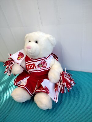 Build-A-Bear workshop Stuffed Polar Bear Wearing Red Cheerleader Outfit