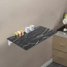 Folding Wall Desk, Wall-mounted Folding Table, Wall Mounted Folding Table Black