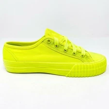 PF Flyer Center Lo Reiss Neon Yellow Womens Retro Casual Sneakers PM13OL1I