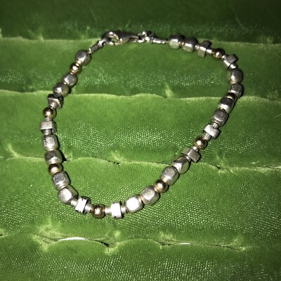 Silpada Silver And Gold Bead Bracelet