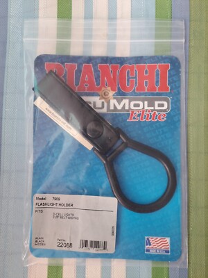 Bianchi Model 7909 AccuMold Elite Flashlight Holder Plain Black Finish BIN09