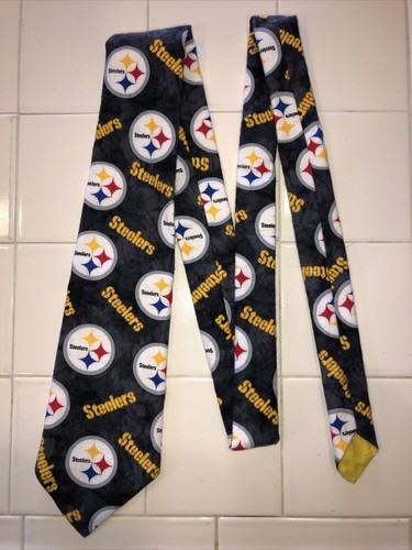Pittsburgh Steelers Inspired Supercool Handmade Men’s Flannel Neck Tie NFL - Picture 4 of 5