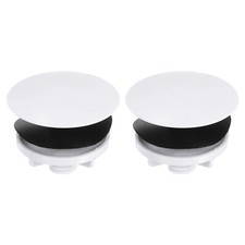 2 Pcs Kitchen Sink Hole Cover, 2" Stainless Steel Faucet Hole Cover, White