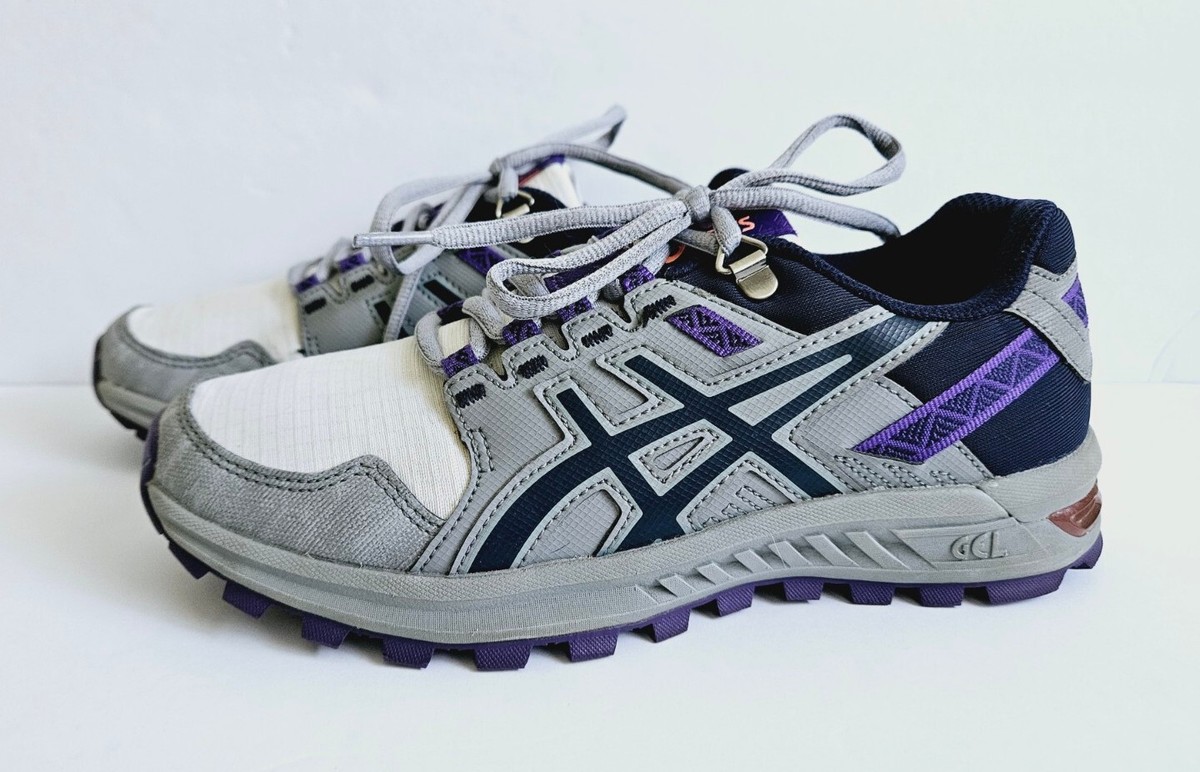 スニーカー Asics Sneakers Asics Gel-Citrek Shoes Women Sz 6 White Gray Purple Running