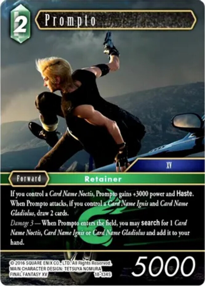 Prompto - 18-134S - Foil NM FF TCG Resurgence of Power | eBay