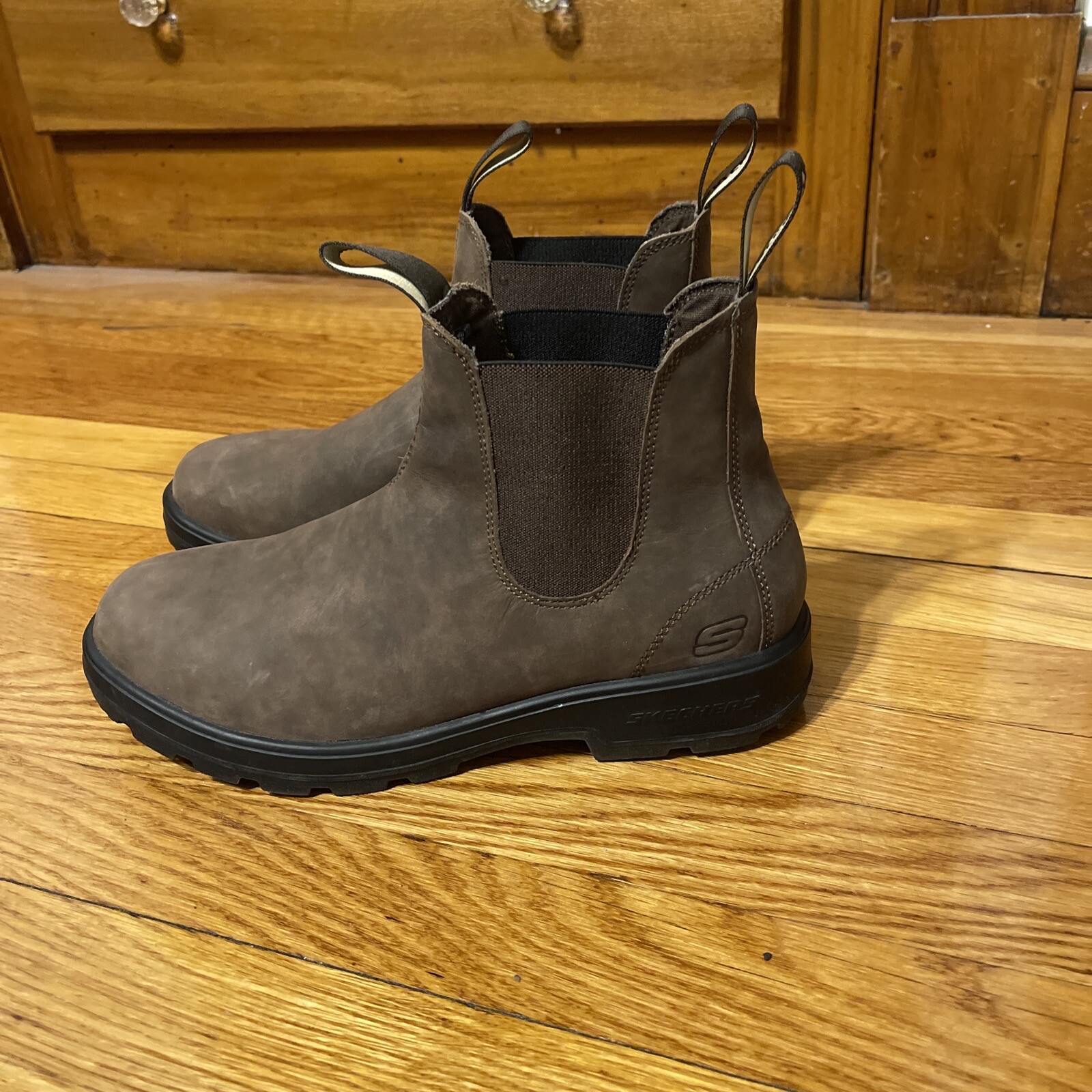 Men's SKECHERS Relaxed Fit: Molton Gaveno Boot, 65320 Brown Men’s Size 8.5 image 4