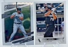 2021 Donruss Optic Jose Abreu Chicago  #131 & 2022 Topps Base #84 - White Sox 