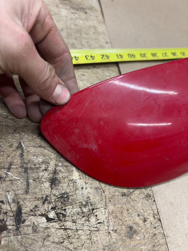 Camión Dodge Ram 2002-2005 capó delantero rejilla deflector de insectos de viento alerón rojo OEM Foto 2 de 4