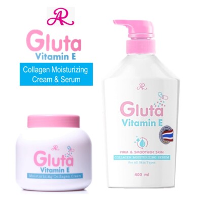 AR Gluta Vitamin E Collagen Moisturizing Cream Serum Nourish Bright Smooth Skin